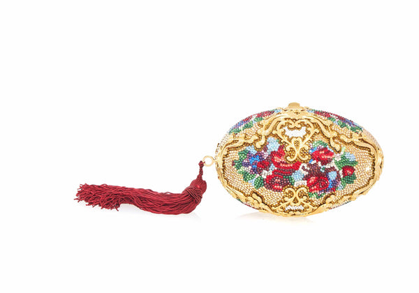 Judith Leiber 60th Anniversary Celebration Egg Filigree Savonnerie (Limited Edition 1970's)