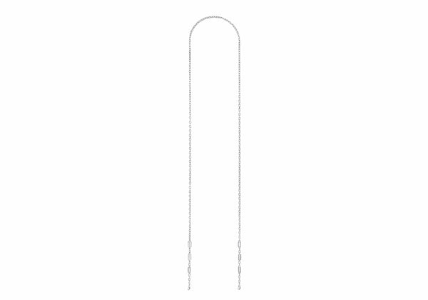 judith leiber Baguette Crossbody Chain Silver