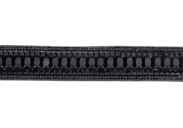 Judith Leiber Baguette Deco Gems Belt Black