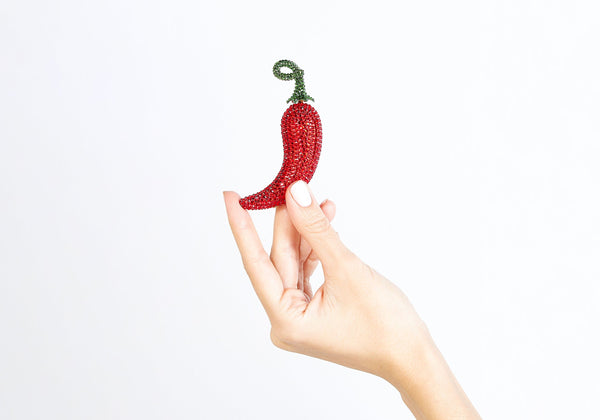 judith leiber Chili Pepper Pillbox Jalapeño