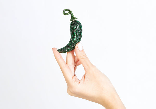 judith leiber Chili Pepper Pillbox Poblano