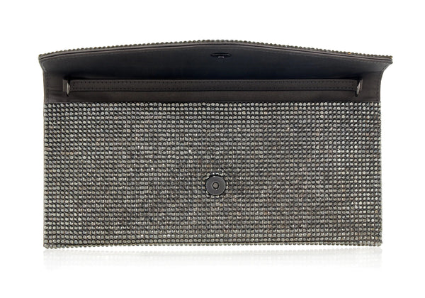 Judith Leiber Crystal Envelope Gray