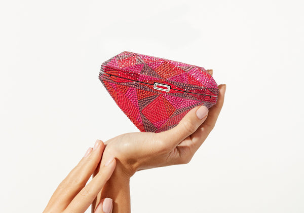 judith leiber Designer Diamond Ruby Handbag