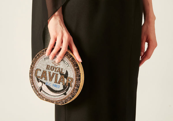 judith leiber Disc Royal Caviar