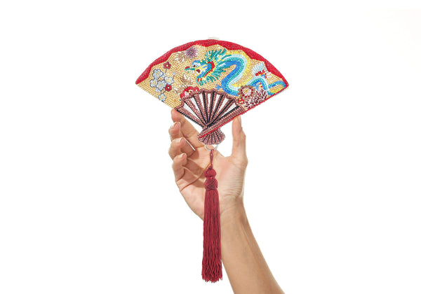 judith leiber Dragon's Eye Fan