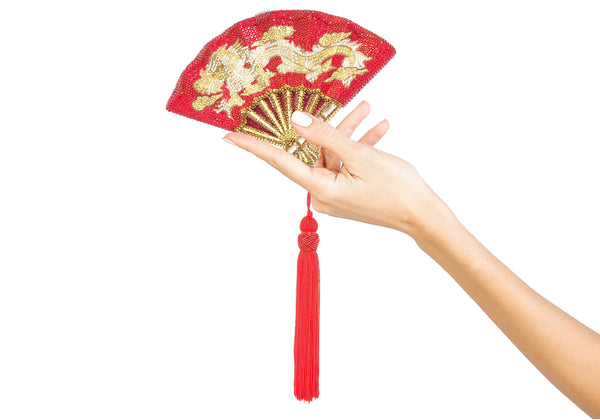 judith leiber Dragon's Sky Fan