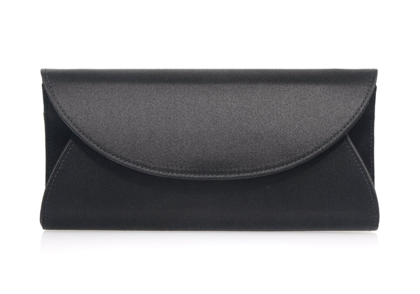 Judith Leiber Envelope Taylor Satin Black