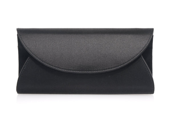 Judith Leiber Envelope Taylor Satin Black