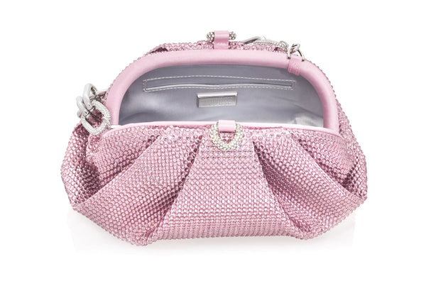 Judith Leiber Judith Leiber Gemma Crystal Light Amethyst Bag