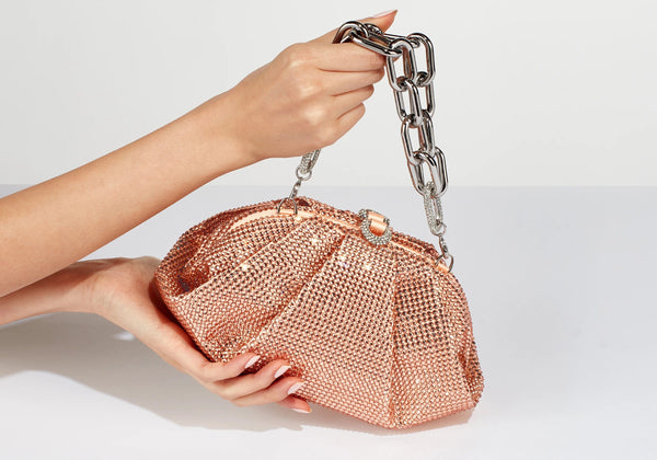 judith leiber Gemma Crystal Light Peach