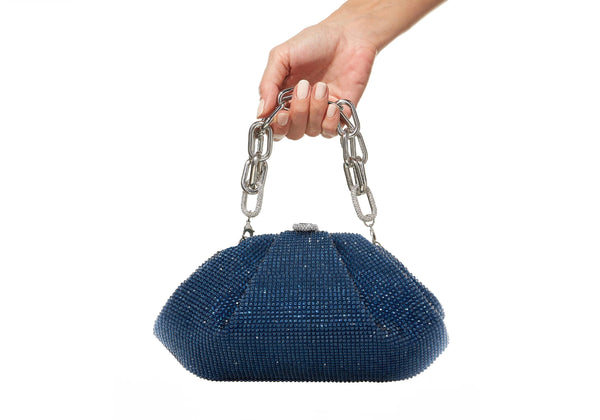 judith leiber Gemma Crystal Navy