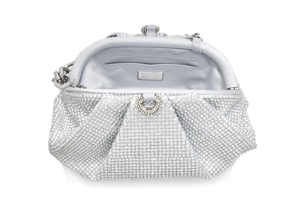 Judith Leiber Gemma Crystal Silver