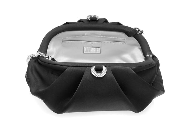 Judith Leiber Gemma Satin Black