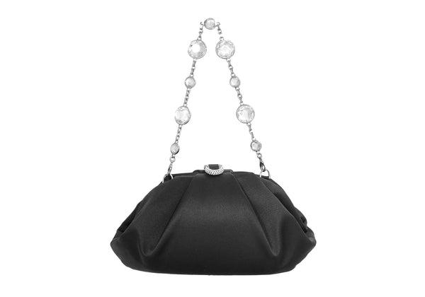 Judith Leiber Gemma Satin Black