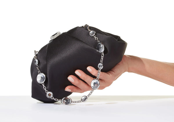 judith leiber Gemma Satin Black