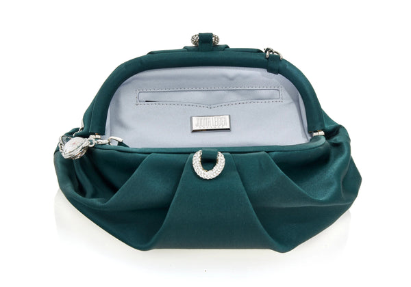 Judith Leiber Gemma Satin Emerald
