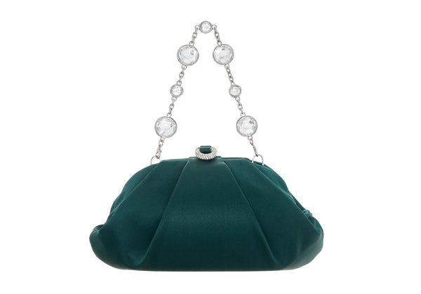 Judith Leiber Gemma Satin Emerald