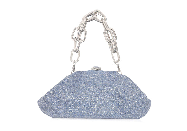 Judith Leiber Gemma Sparkle Denim Sky Blue