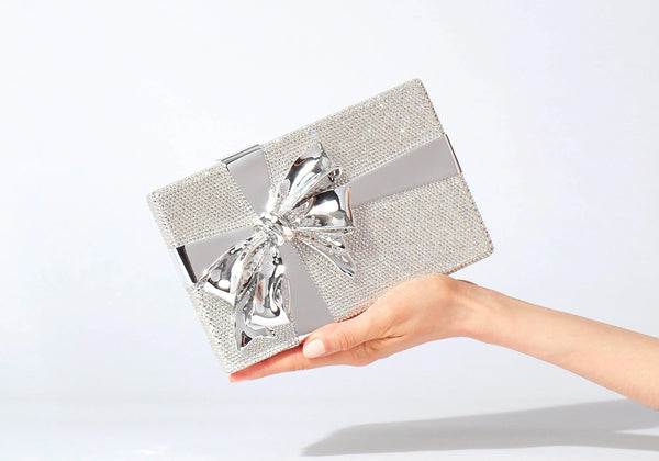 judith leiber Gift Box Surprise Silver