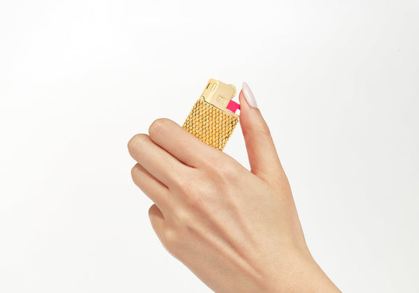 judith leiber Gold Flame Miniature Got a Light?