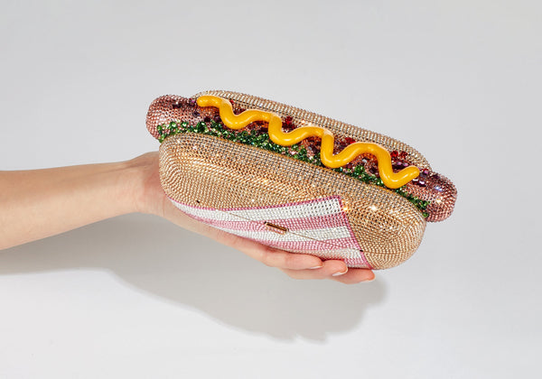 judith leiber Hot Dog Glizzy