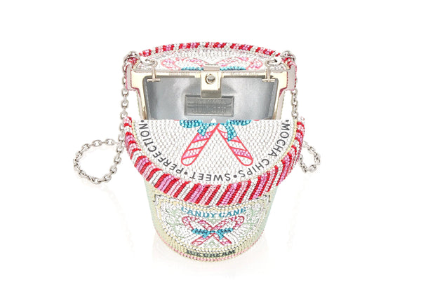 Judith Leiber Ice Cream Pint Candy Cane