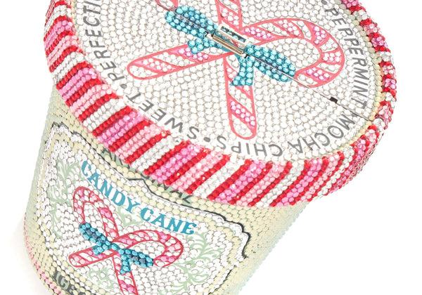 Judith Leiber Ice Cream Pint Candy Cane