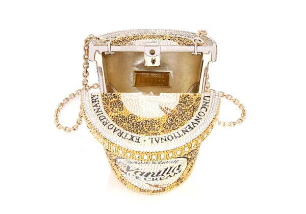 Judith Leiber Ice Cream Pint Vanilla