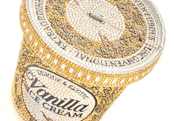 Judith Leiber Ice Cream Pint Vanilla