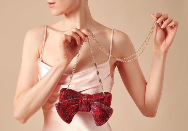 judith leiber Just For You Bow Red