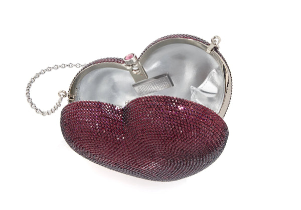 Judith Leiber L'Amour Petit Coeur Amethyst