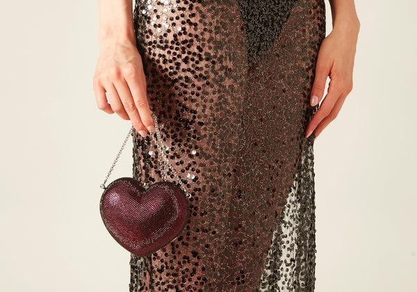 judith leiber L'Amour Petit Coeur Amethyst