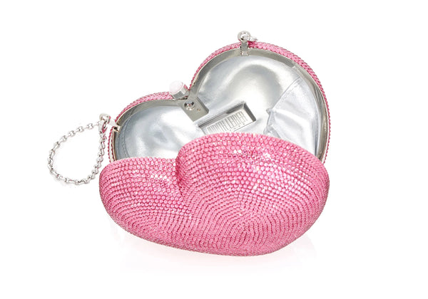 Judith Leiber L'Amour Petit Coeur Pink