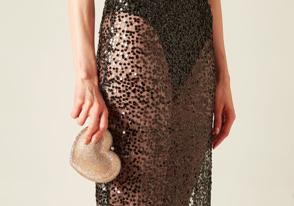 judith leiber L'Amour Petit Coeur Prosecco