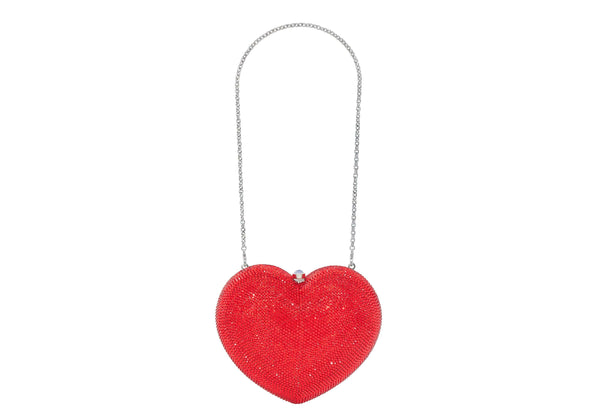 Judith Leiber L'Amour Petit Coeur Red