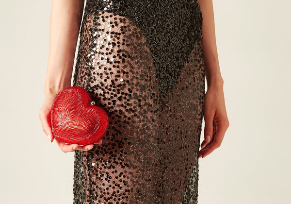 judith leiber L'Amour Petit Coeur Red