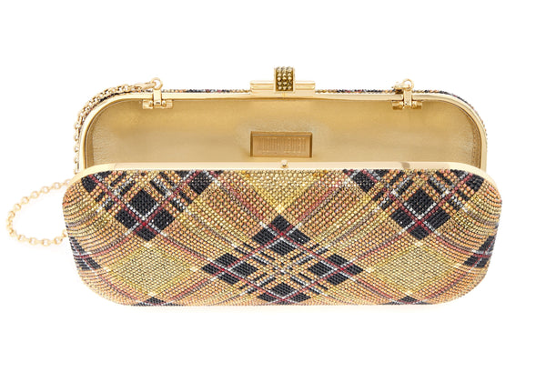 Judith Leiber Long Slide Bias Tartan