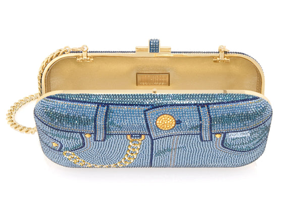 Judith Leiber Long Slide Jeans Blue