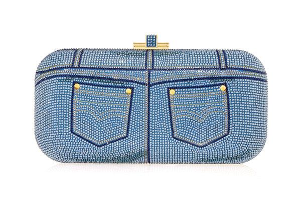Judith Leiber Long Slide Jeans Blue