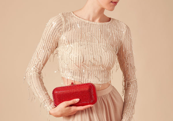 judith leiber Long Slide Red