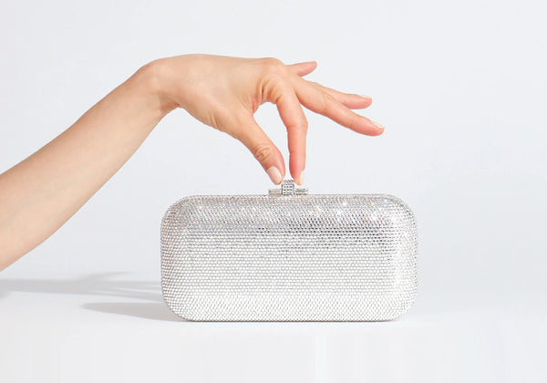 judith leiber Long Slide Silver