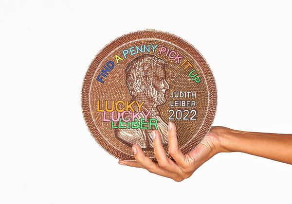 judith leiber Lucky Penny Disc