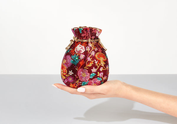 judith leiber Marigold Bloom Pouch