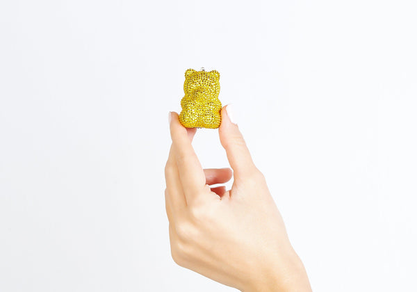 judith leiber Mini Gummy Bear Yellow