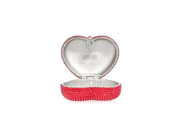 Judith Leiber Mini Heart Red