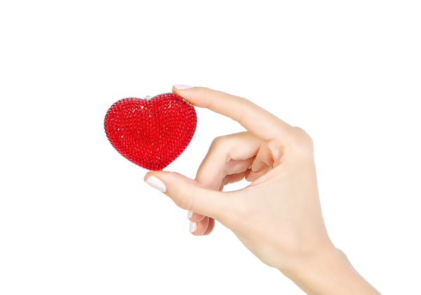 judith leiber Mini Heart Red