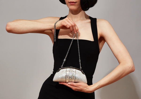 judith leiber Mini Venetian Gems Silver