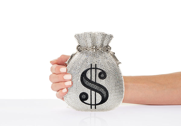 judith leiber Money Bags Pouch Silver