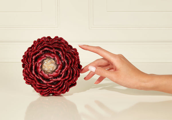 judith leiber Peony Flame