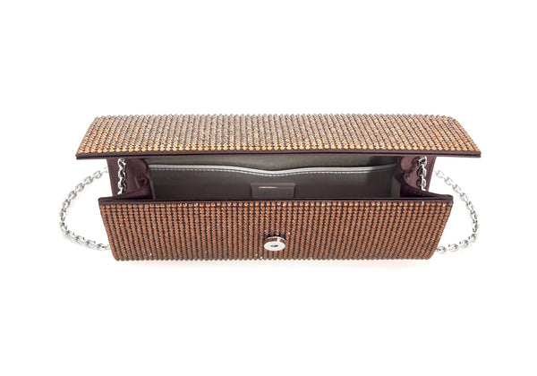 Judith Leiber Perry Crystal Chocolate